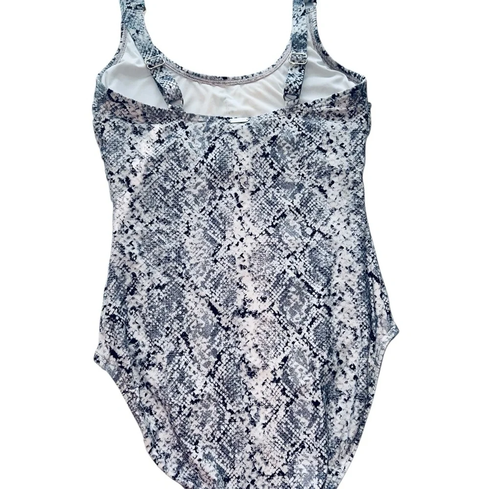 Calvin Klein Snakeskin One-Piece Swimsuit